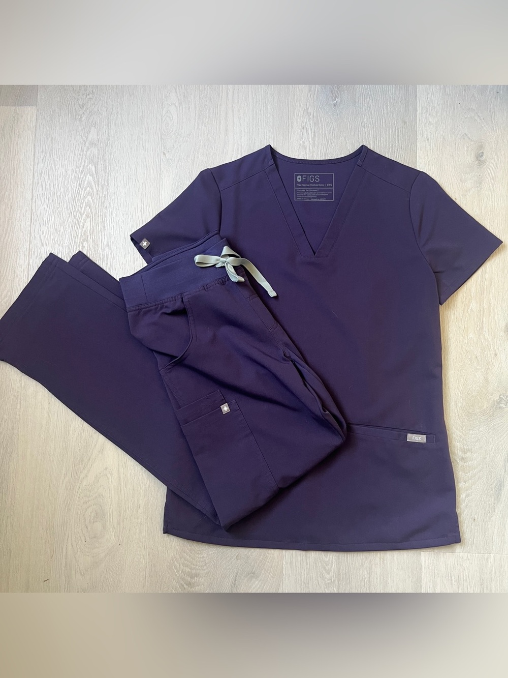 FIGS Purple Shadow scrub set